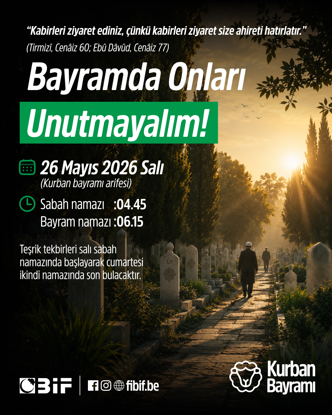 Belçika İslam Federasyonu olarak her yıl olduğu gi...