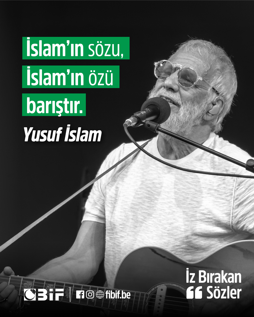 \"İslam\'ın sözü, İslam\'ın özü barıştır.\" – Yusu...