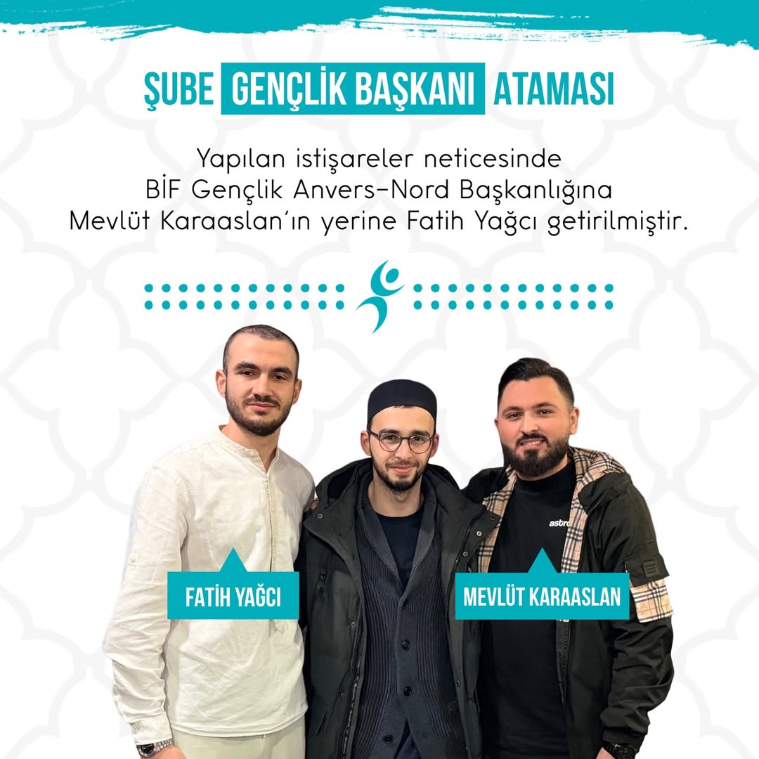 Yapılan istişareler neticesinde BİF Anvers-Noord G...